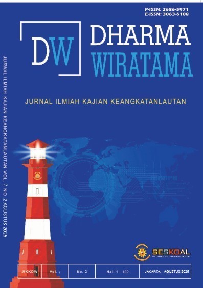 					View Vol. 7 No. 2 (2025): JURNAL ILMIAH KAJIAN KEANGKATANLAUTAN
				